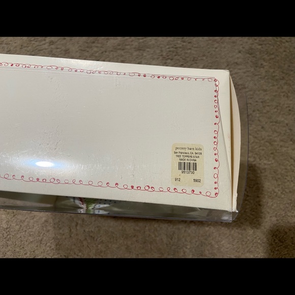 Pottery Barn Kids Holiday Christmas Star Tree Topper Quilted Fabric HTF - Picture 2 of 12